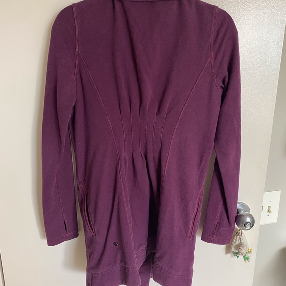 Lululemon Purple Wrap Neck Sweater - Picture 4 of 5